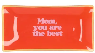 Daan Kromhout Design tegeltje glas mom you are the best 20x10cm 