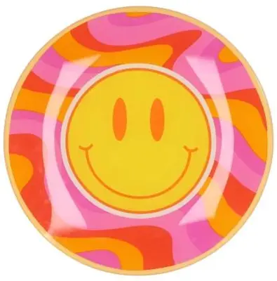 Daan Kromhout Design tegeltje glas smile 18x18cm 