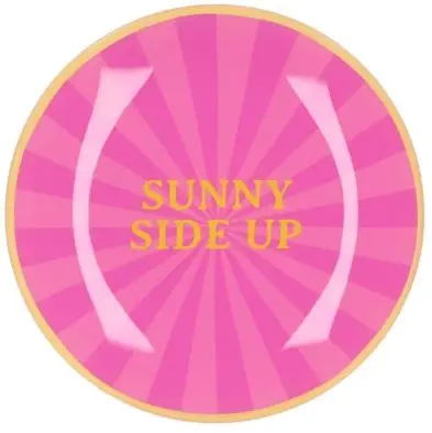 Daan Kromhout Design tegeltje glas sunny side up 18x18cm 