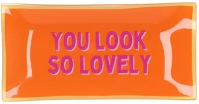 Daan Kromhout Design tegeltje glas you look so lovely 20x10cm 