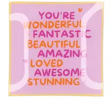 Daan Kromhout Design tegeltje glas you're wonderful 18x18cm  kopen?