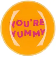 Daan Kromhout Design tegeltje glas you're yummy 18x18cm  kopen?