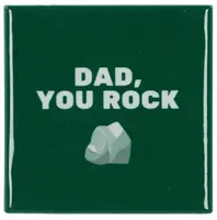 Daan Kromhout Design tegeltje keramiek dad you rock 10x10cm green kopen?