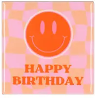 Daan Kromhout Design tegeltje keramiek happy birthday 10x10cm multi kopen?