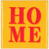 Daan Kromhout Design tegeltje keramiek home 10x10cm yellow kopen?