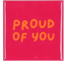 Daan Kromhout Design tegeltje keramiek proud of you 10x10cm purple kopen?
