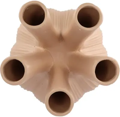 Daan Kromhout Design tulpenvaas aardewerk aglio straight 26x35cm zand - afbeelding 2