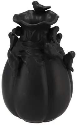 Daan Kromhout Design vaas aardewerk bird 18x28cm zwart - afbeelding 1