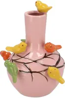 Daan Kromhout Design vaas aardewerk bird 26x33cm lichtroze - afbeelding 1