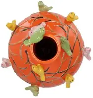 Daan Kromhout Design vaas aardewerk bird 26x33cm oranje - afbeelding 2