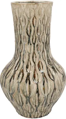 Daan Kromhout Design vaas aardewerk inga boa 28x46cm green