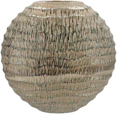 Daan Kromhout Design vaas aardewerk inga jada 41x14x39cm green