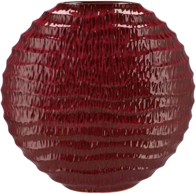 Daan Kromhout Design vaas aardewerk inga jada 41x14x39cm purple