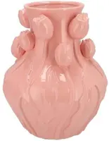 Daan Kromhout Design vaas aardewerk mara 24x27cm roze - afbeelding 1