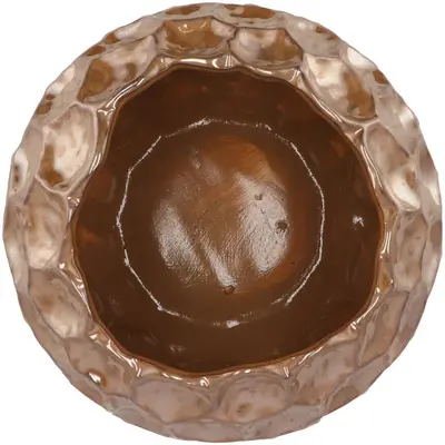 Daan Kromhout Design vaas aardewerk medina 18x14cm dark pearl - afbeelding 2