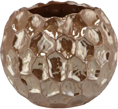 Daan Kromhout Design vaas aardewerk medina 24x20cm dark pearl - afbeelding 1