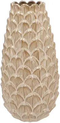 Daan Kromhout Design vaas aardewerk mika cozy 16x35cm sand