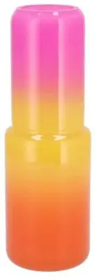Daan Kromhout Design vaas glas may dutch 9x25cm oranje - afbeelding 1