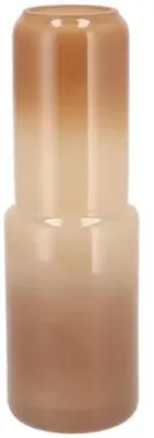Daan Kromhout Design vaas glas may natural 9x25cm bruin - afbeelding 1