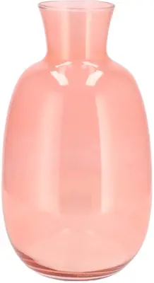 Daan Kromhout Design vaas glas mira 21x37cm roze - afbeelding 1