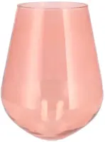 Daan Kromhout Design vaas glas mira 22x28cm roze - afbeelding 1