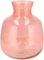 Daan Kromhout Design vaas glas mira 24x28cm roze - afbeelding 1