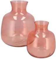 Daan Kromhout Design vaas glas mira 24x28cm roze - afbeelding 3