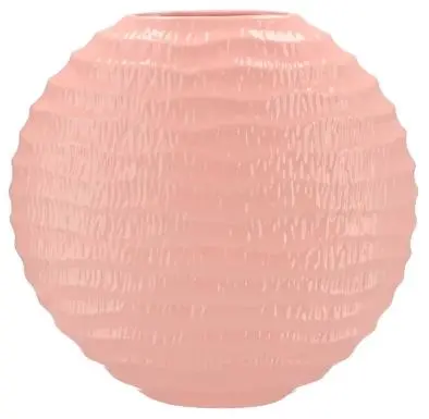 Daan Kromhout Design vaas keramiek lima 23x10x22cm roze - afbeelding 1