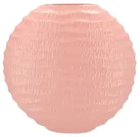 Daan Kromhout Design vaas keramiek lima 23x10x22cm roze - afbeelding 1