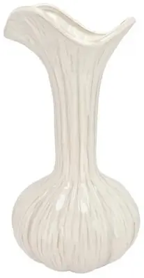 Daan Kromhout Design vaas keramiek mia 21x44cm wit - afbeelding 1