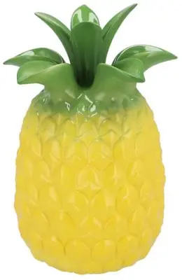 Daan Kromhout Design vaas keramiek pineapple tropical 23x33cm geel - afbeelding 1