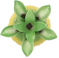 Daan Kromhout Design vaas keramiek pineapple tropical 23x33cm geel - afbeelding 2