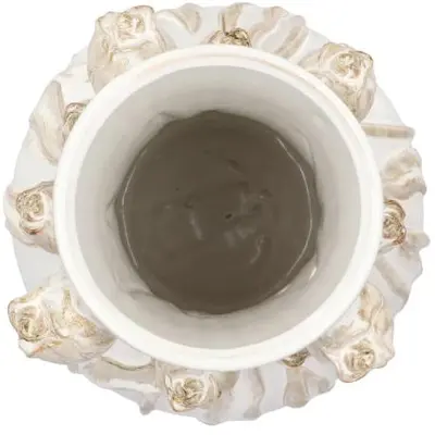 Daan Kromhout Design vaas  mara 28x28x45cm wit - afbeelding 2