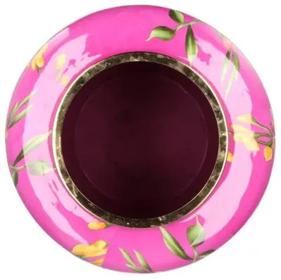 Daan Kromhout Design vaas metaal flower bouquet 33x45cm fuchsia - afbeelding 2
