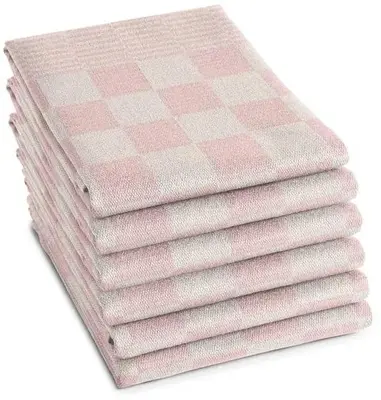 DDDDD theedoek barbeque 65x65cm pastel roze 1 stuks - afbeelding 1