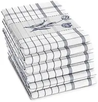 DDDDD theedoek lisse 60x65cm blauw 1 stuks - afbeelding 1