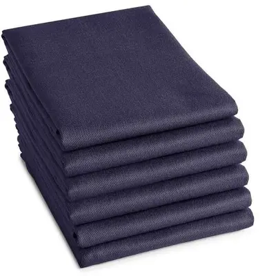 DDDDD theedoek logo 60x65cm blauw 1 stuks - afbeelding 1