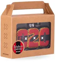 De Ballen Uit glazen kerstbal 020 9cm rood, zwart - afbeelding 3
