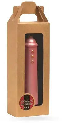 De Ballen Uit glazen kerstbal amsterdammertje 10.5cm mat roze - afbeelding 3