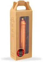 De Ballen Uit glazen kerstbal amsterdammertje 10.5cm oranje - afbeelding 2