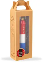 De Ballen Uit glazen kerstbal amsterdammertje 10.5cm rood, wit, blauw - afbeelding 3