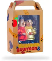 De Ballen Uit glazen kerstbal buurman en buurman 12cm multi - afbeelding 3