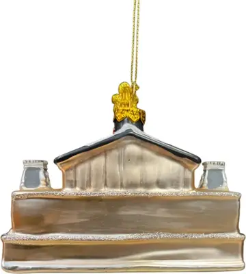 De Ballen Uit glazen kerstbal concertgebouw 10cm multi - afbeelding 2