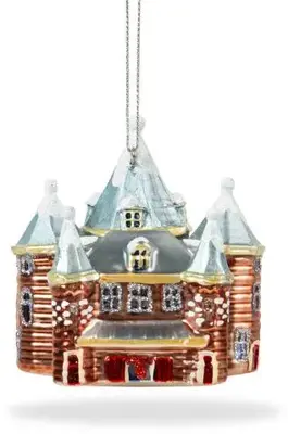 De Ballen Uit glazen kerstbal de waag 7cm multi - afbeelding 1