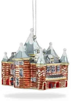 De Ballen Uit glazen kerstbal de waag 7cm multi - afbeelding 2
