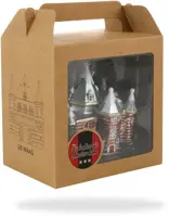 De Ballen Uit glazen kerstbal de waag 7cm multi - afbeelding 3