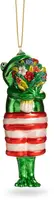 De Ballen Uit glazen kerstbal kikker 12cm groen - afbeelding 2