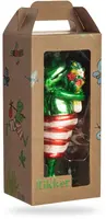De Ballen Uit glazen kerstbal kikker 13cm groen - afbeelding 3