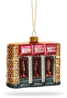 De Ballen Uit glazen kerstbal wallen 10.5cm multi - afbeelding 2