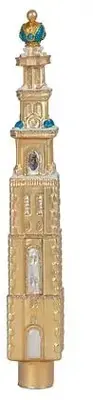 De Ballen Uit piek glas westertoren 27cm champagne - afbeelding 1